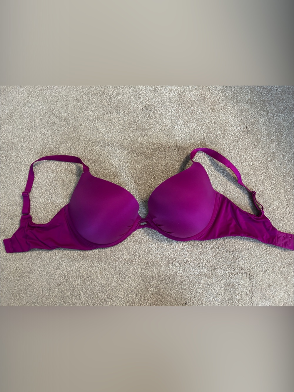 Victoria’s Secret Magenta Padded T-Shirt Bra size 36DD